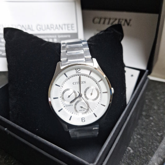 Citizen Quartz Men's Watch, Analog Display, Stainless Steel Strap Model l AG8351-86A