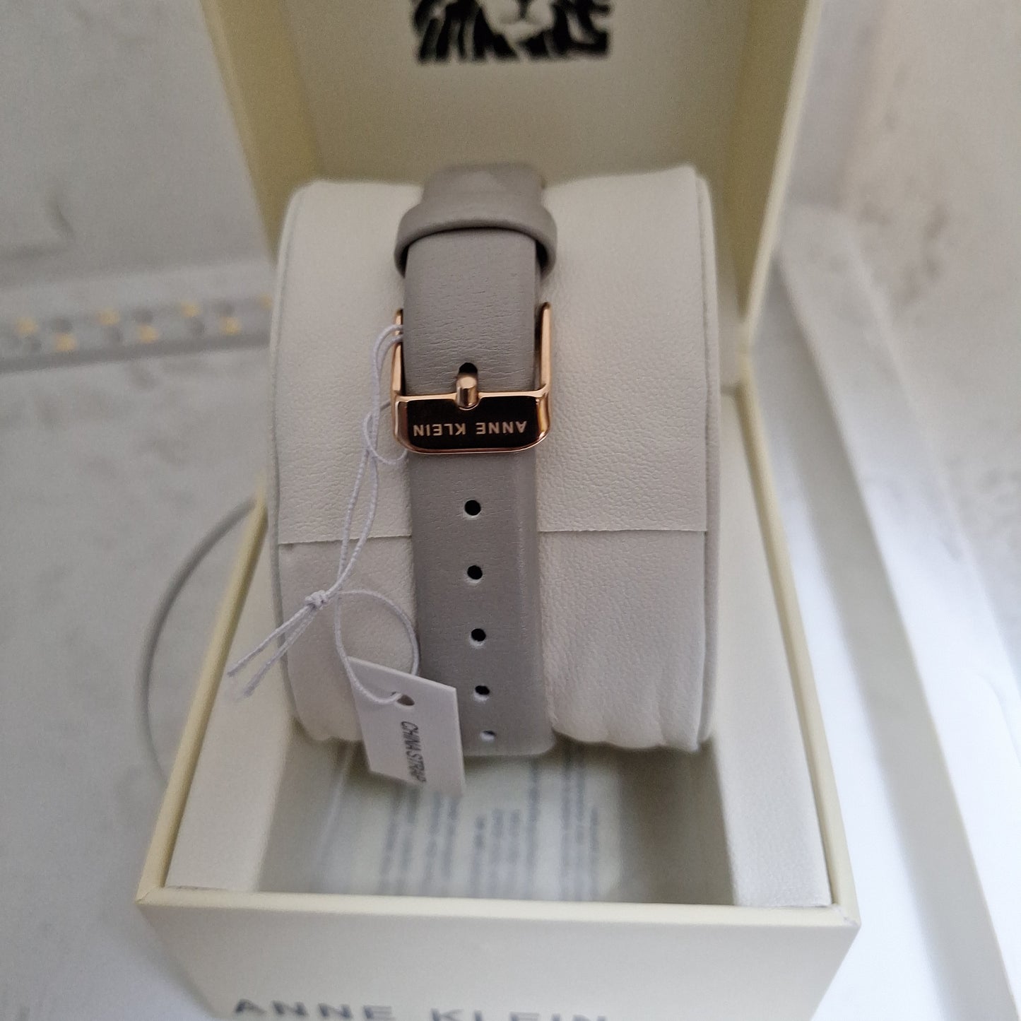 Anne Klein Leather Strap Women's Watch