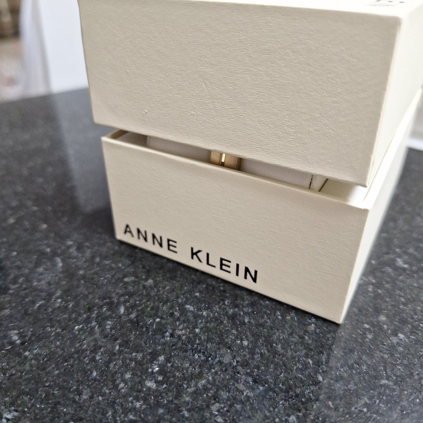 Anne Klein 10/5404CHGB Women's Goldstone Solid Link Bracelet Watch