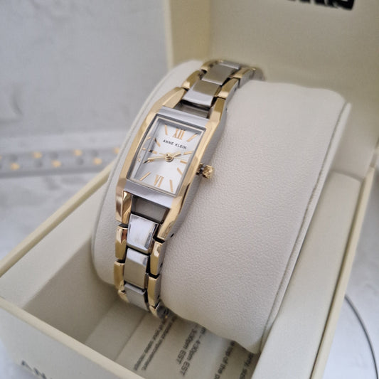 Anne Klein Women's Two-Tone Bracelet Watch l Silver/Gold