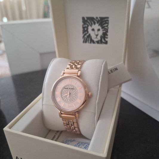 Anne Klein 3872RGRG Women's Bracelet Watch, Light rose gold-tone,