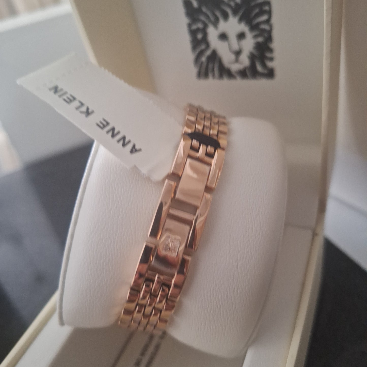 Anne Klein 3872RGRG Women's Bracelet Watch, Light rose gold-tone,