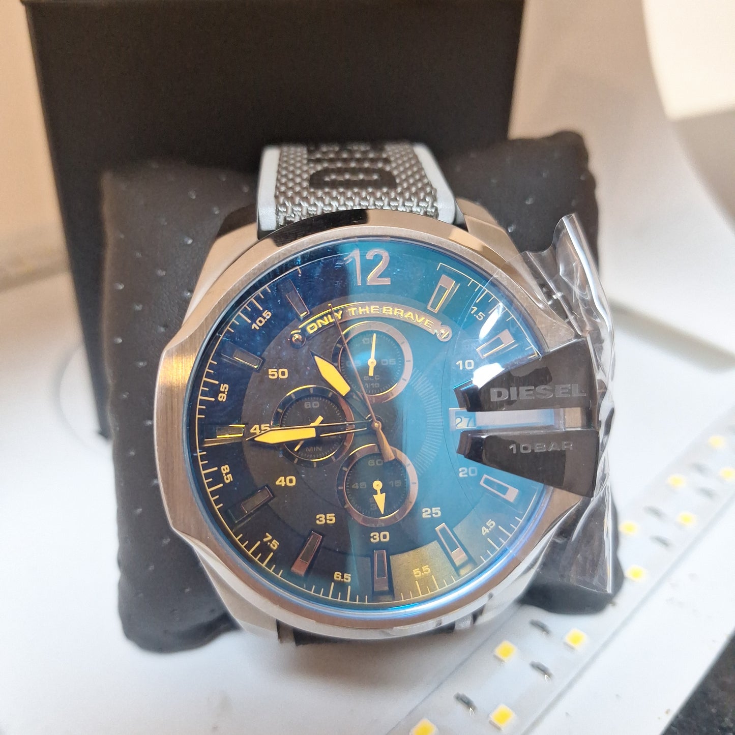 Diesel Men's Mega Chief Chronograph, Stainless Steel Watch,