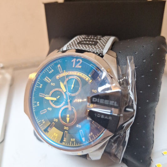 Diesel Men's Mega Chief Chronograph, Stainless Steel Watch,