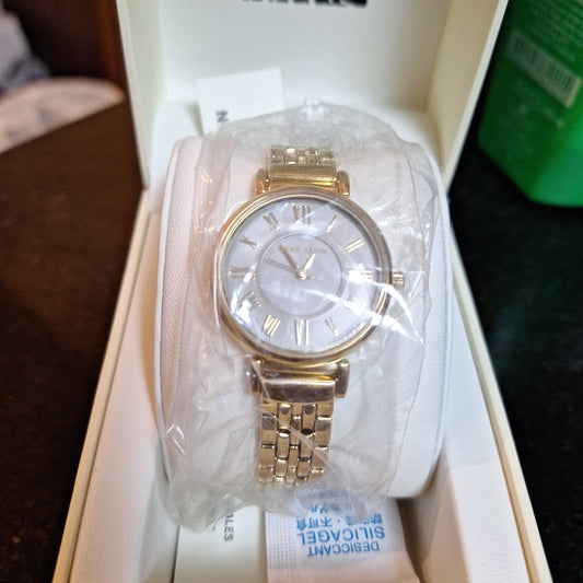 Anne Klein Women's Watch, Gold Stainless Steel Strap Material