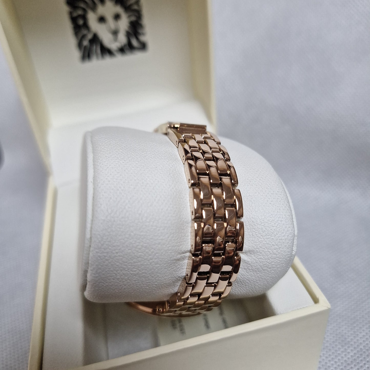 Anne Klein Women's Roman Numeral Metal Watch,