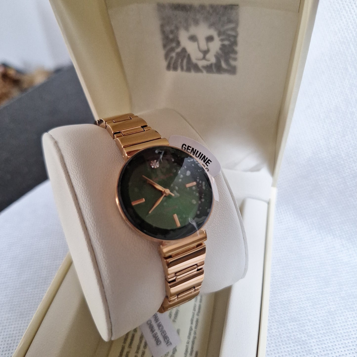 Anne Klein Women's Genuine Diamond Watch,