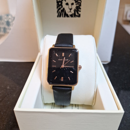 Anne Klein Women's Black Strap Watch, AK/3702