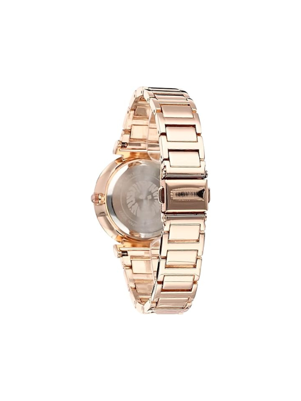 Anne Klein AK3782BHRG Women's Glitter Accented Bracelet Watch