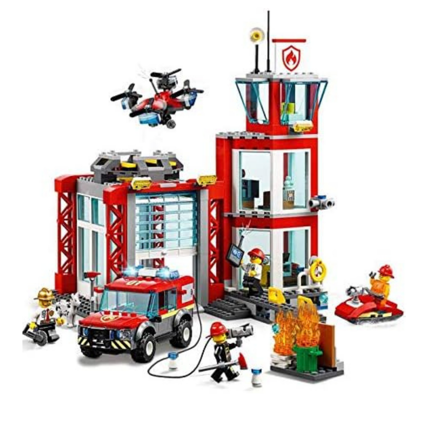 LEGO City Fire Station 60215 Building Kit, 2019