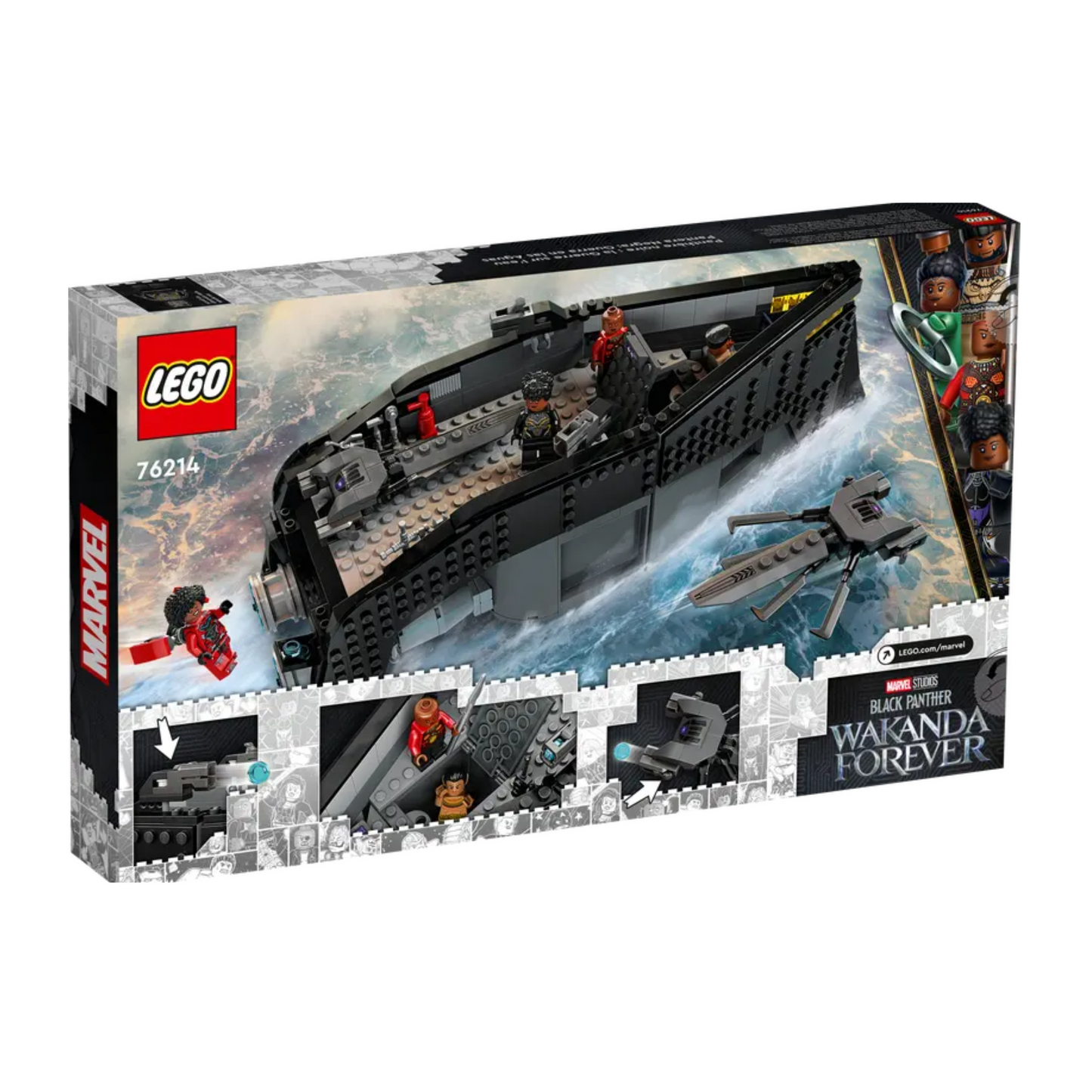 LEGO Marvel 76214 Black Panther War on The Water Building Toy Set