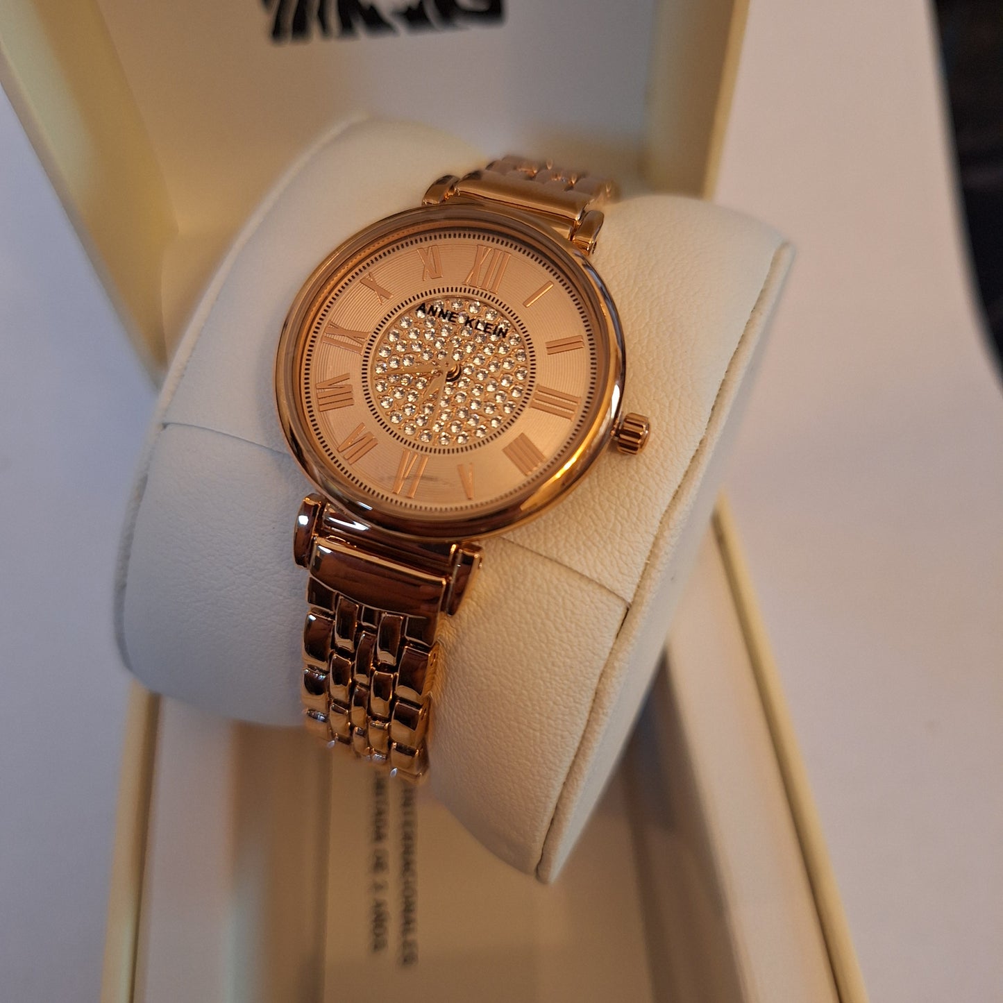 Anne Klein 3872RGRG Women's Bracelet Watch, Light rose gold-tone,