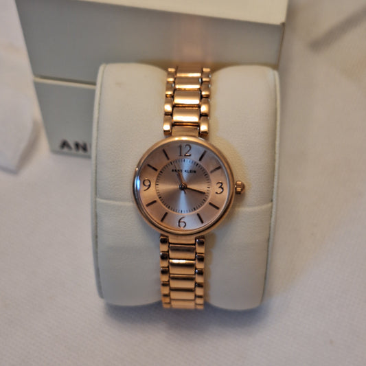 Elegant Anne Klein Rose Gold Dial Watch for Women l AK1870RGR