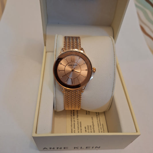 Anne Klein Women's Watch Mesh Bracelet, AK2208RGRG