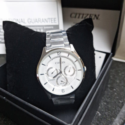 Citizen Quartz Men's Watch, Analog Display, Stainless Steel Strap