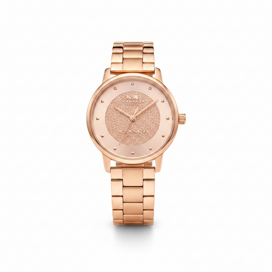 Coach GRAND Women's Watch ROSE GOLD STEEL BRACELET l 14503492
