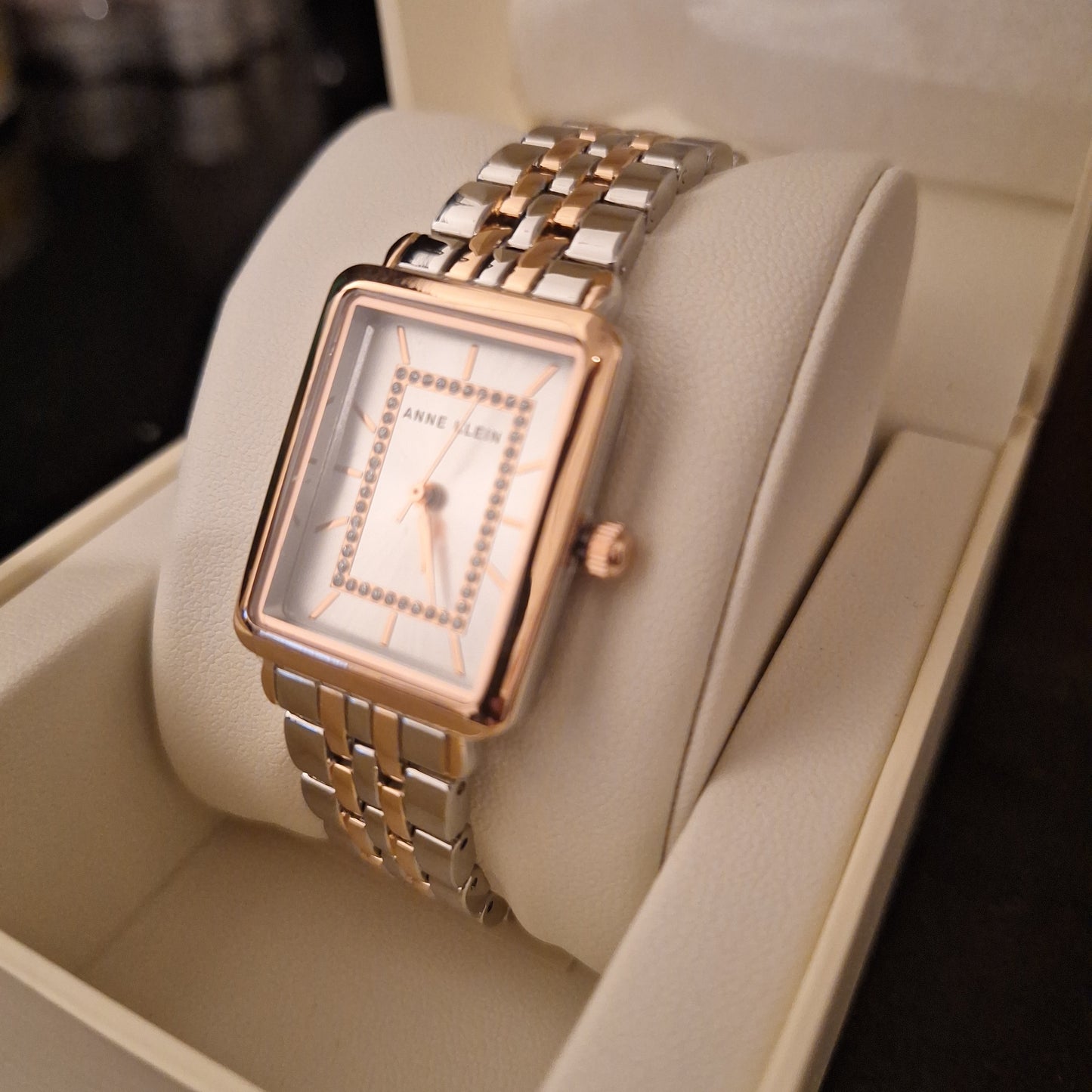 Anne Klein Glitter Accented Women's Watch