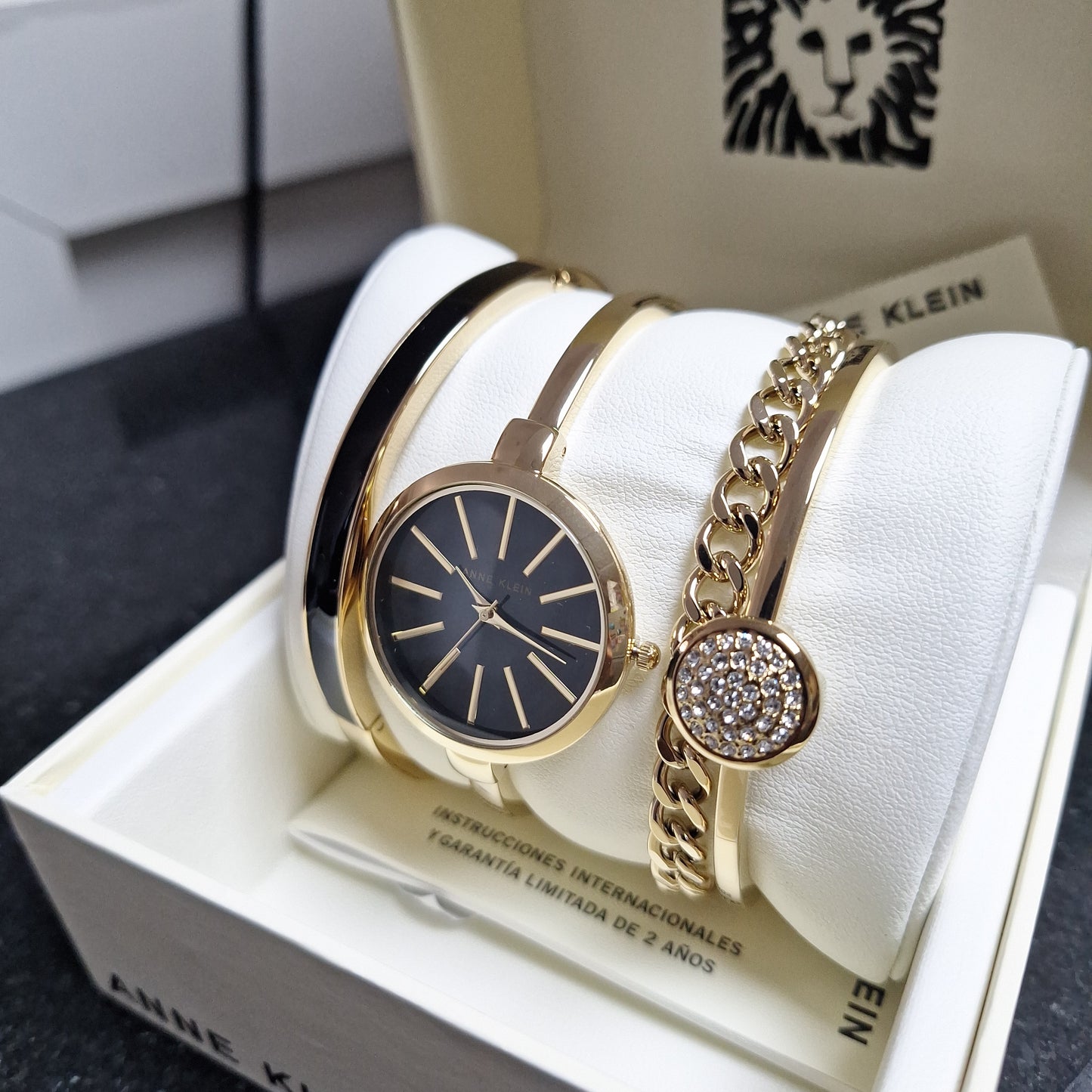 Anne Klein Women'S Bangle Watch and Bracelet Set, AK/1470