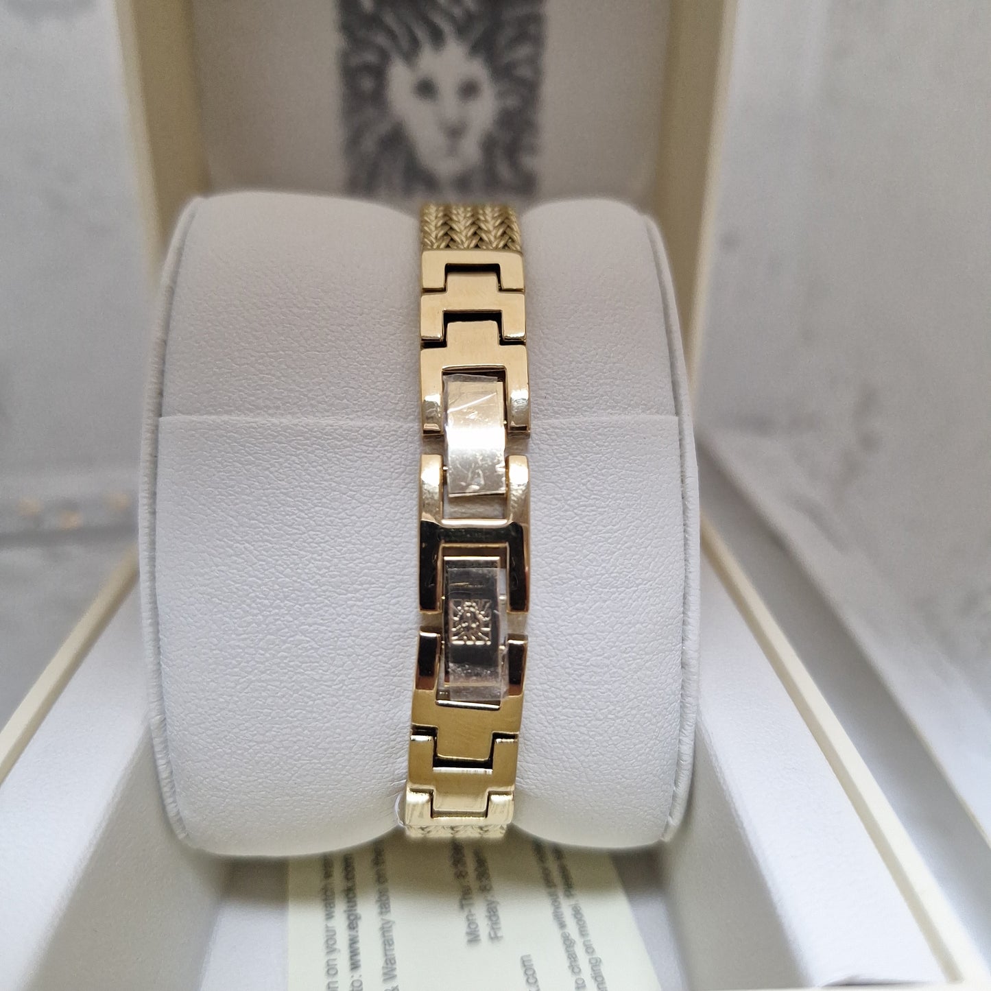 Anne Klein Women's Premium Crystal Accented Mesh Bracelet Watch