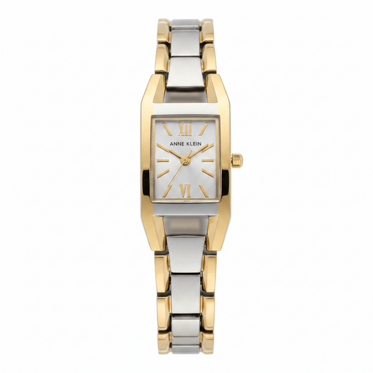 Anne Klein Women's Two-Tone Bracelet Watch l Silver/Gold