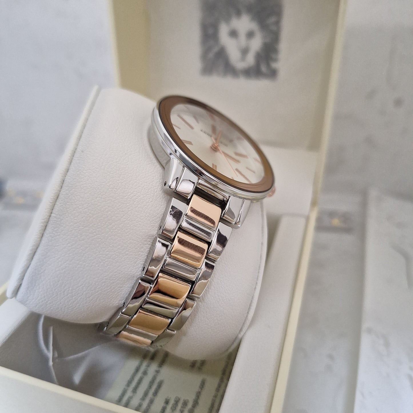 Anne Klein Women's Bracelet Watch Silver Rose Gold,