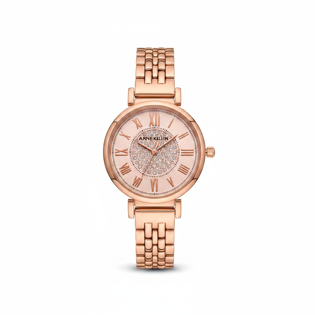 Anne Klein 3872RGRG Women's Bracelet Watch, Light rose gold-tone