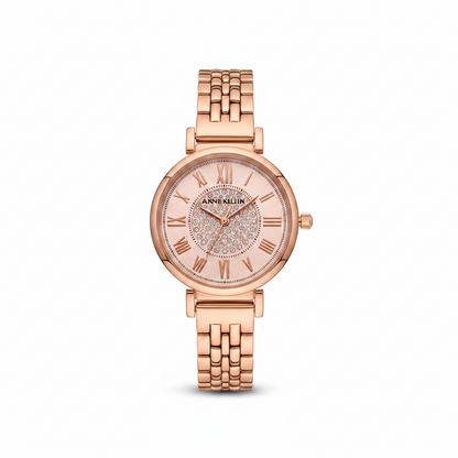 Anne Klein 3872RGRG Women's Bracelet Watch, Light rose gold-tone