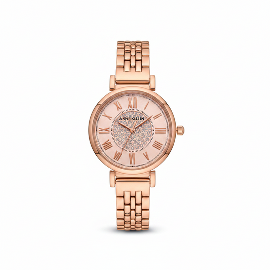 Anne Klein 3872RGRG Women's Bracelet Watch, Light rose gold-tone