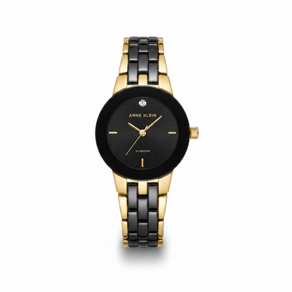 Anne klein Ceramic Women's watch AK/1610BKGB l Authentic