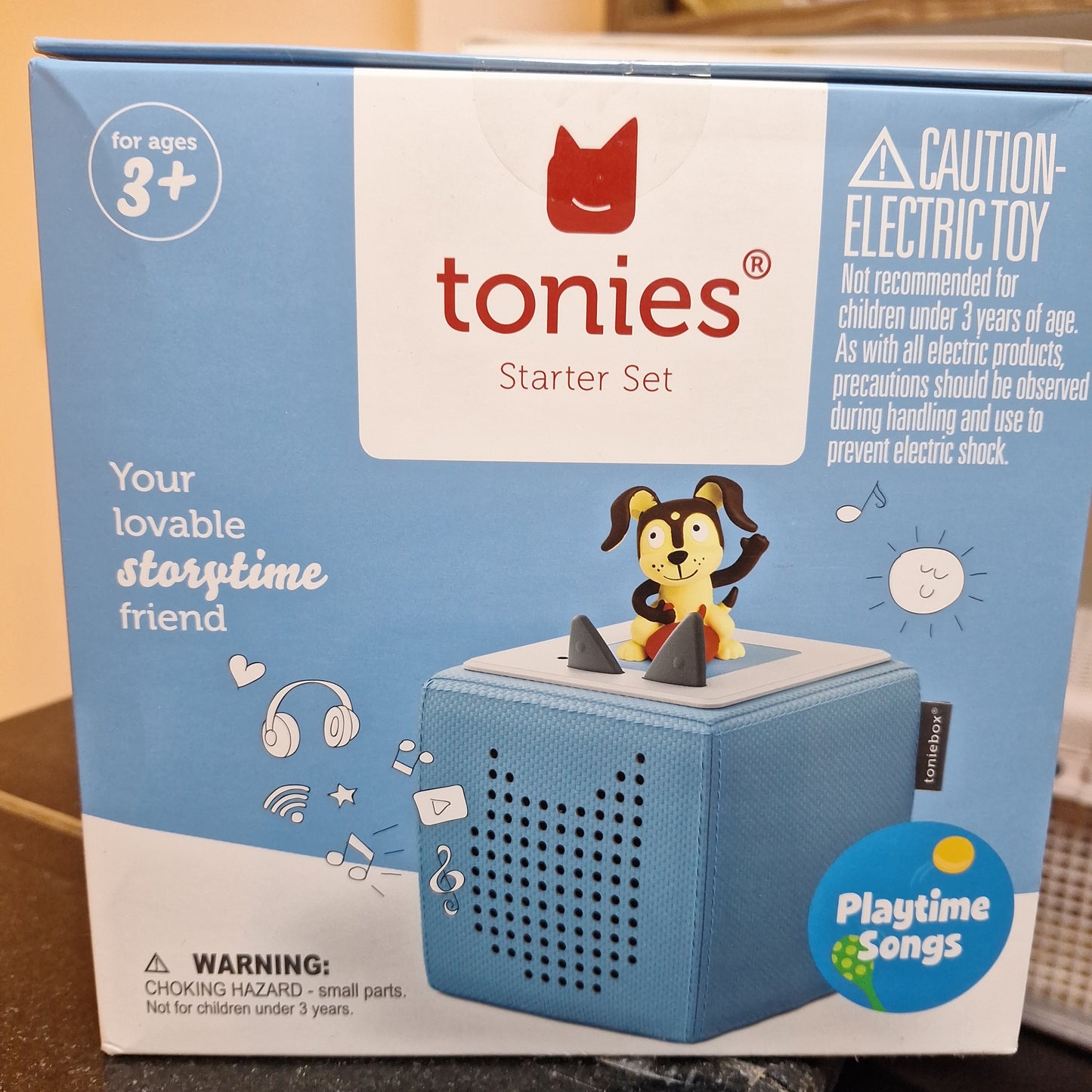 Toniebox Audio Player Starter Set with Playtime Puppy - Listen, Learn, and Play