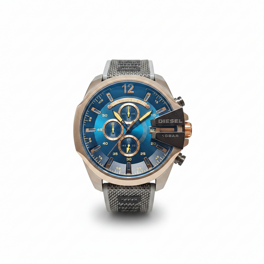 Diesel Men's Mega Chief Chronograph, Stainless Steel Watch, DZ4523