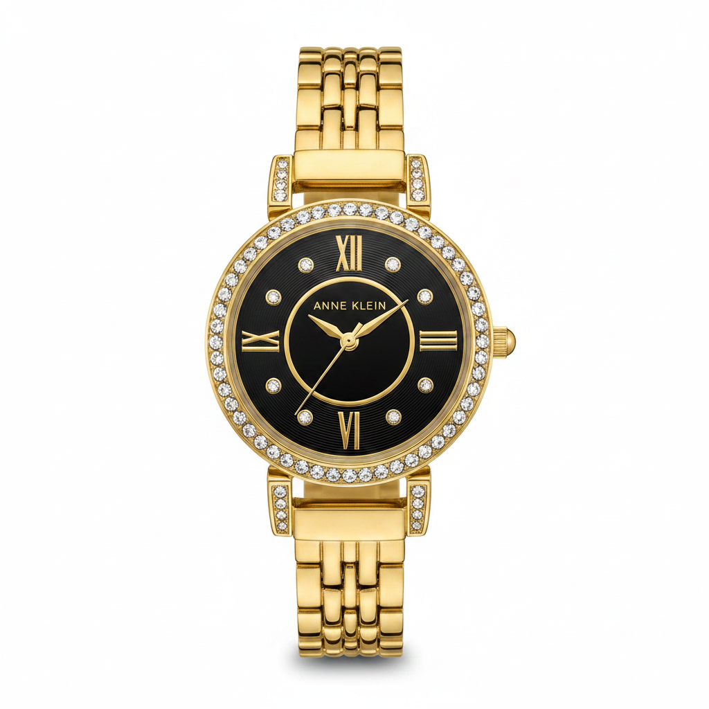 Anne Klein Women's Premium Crystal Accented Bracelet Watch, AK/2928