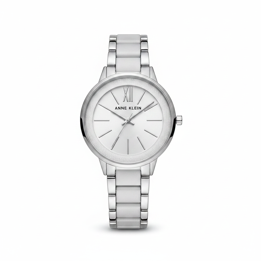 Anne Klein Women's Watch Resin Bracelet, Grey