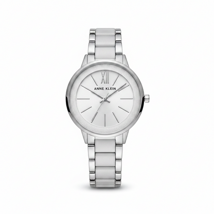 Anne Klein Women's Watch Resin Bracelet, Grey