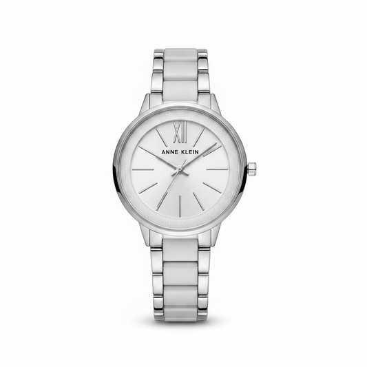 Anne Klein Women's Watch Resin Bracelet, Grey
