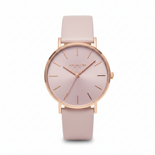 Coach Perry Women's Watch, Wristwatch, Purple Leather Strap, Quartz l 14503924