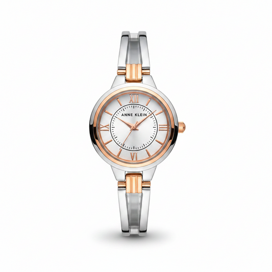 Anne Klein Women's Bangle Watch, Silver Bangle l 3959SVRT
