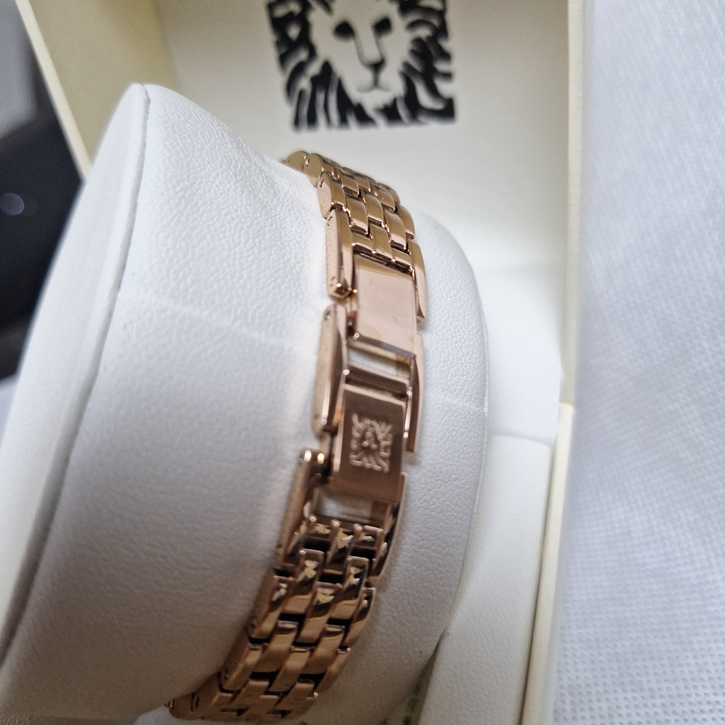 Anne Klein Women's Roman Numeral Metal Watch,