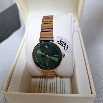 Anne Klein Women's Genuine Diamond Watch,