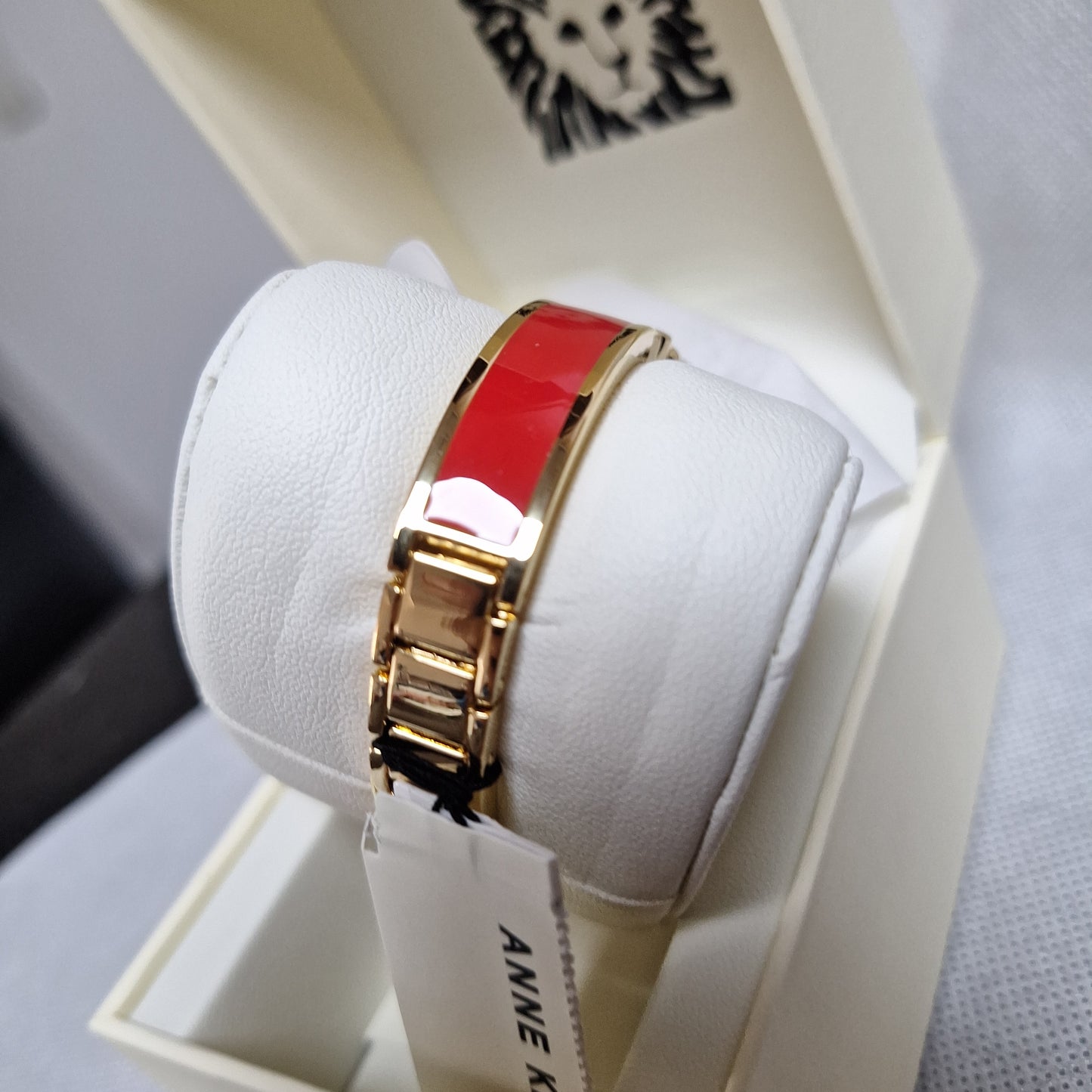 Anne Klein Women's Genuine Diamond Dial Bangle Watch.