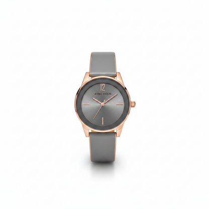 Anne Klein Women's Gray Bangle Watch, AK/3930BHRG