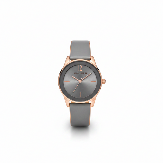 Anne Klein Women's Gray Bangle Watch, AK/3930BHRG