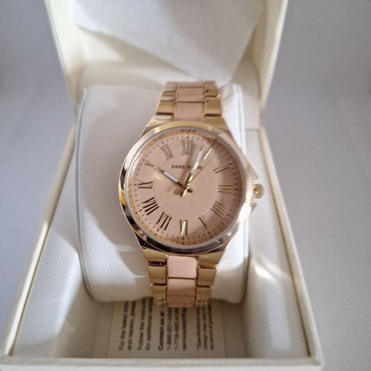 Anne Klein Women's Bracelet Watch, Tan/Gold