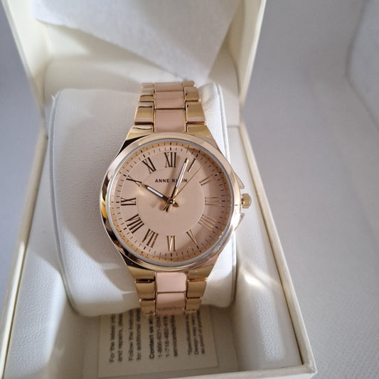 Anne Klein Women's Bracelet Watch, Tan/Gold