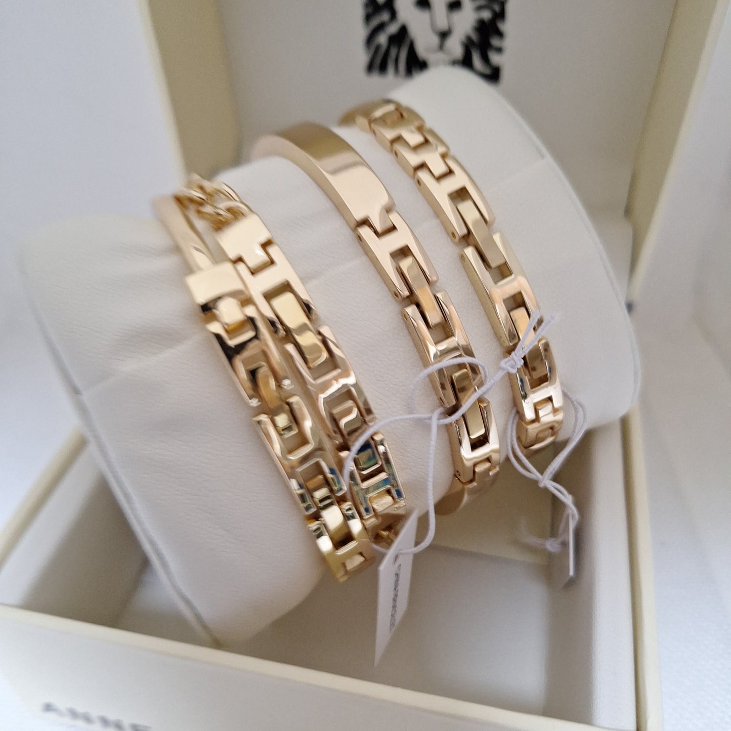 Anne Klein Women's Bangle Watch and Premium Crystal Accented Bracelet Set
