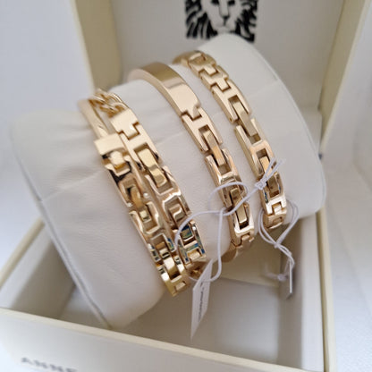 Anne Klein Women's Bangle Watch and Premium Crystal Accented Bracelet Set