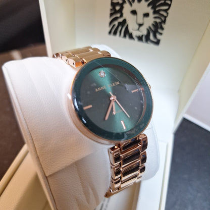 Anne Klein Womens Watch Analog Display and Ceramic Strap,