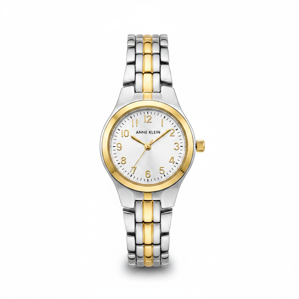 Anne Klein Women's Bracelet Watch, Silver/Gold l 10/5491SVTT