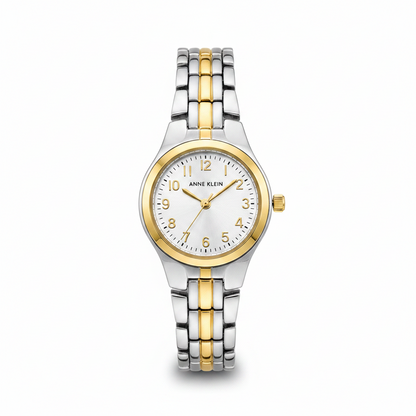 Anne Klein Women's Bracelet Watch, Silver/Gold l 10/5491SVTT