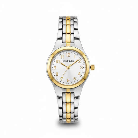Anne Klein Women's Bracelet Watch, Silver/Gold l 10/5491SVTT